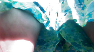 Hot Pussy Without Panties in Bus! Quick Orgasm When No One See