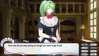 Maid Mansion: maid learning how to be  obedient and she got covered with cum ep.3