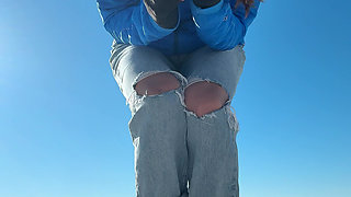 Walking on the Beach Calls for a Quick Orgasm!