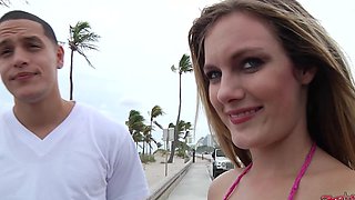 Taylor Dare with shaved loved tube gets slammed from behind