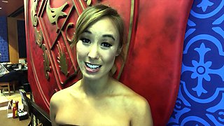 Blonde emo amateur solo masturbation