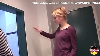A Slim Blonde Whore From Germany Gets A Quick Fuck Before A Shower