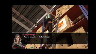 The office wife #12 - Dixon playes with Stacy's pussy while she was trying out a gym outfit