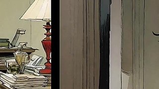 Fetishist Sexy Nun. Comic. a Visual Novel. Foot Fetish