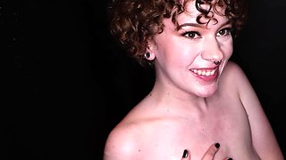 Ash Fatale gets her mouth filled with cum through a gloryhole