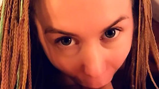 Quick Morning blowjob And Cum Swallowing POV