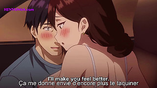 Massive Pussy Fingering Orgasm in the Car, He Squirting all Over(Hentai)Subbs