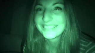 Night vision love making with latina Jimena Lago