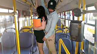 Student gets fucked on the bus!