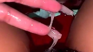 Young Woman with a Creamy Pussy