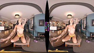 Tempting busty beauty hot adult scene