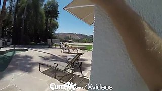 Hannah Hawthorne Gets Filled By Step Bro's Big Dick - Creampie & Doggystyle Outdoor Sex