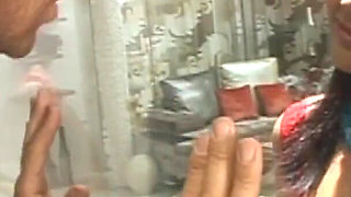 Hot handjob action