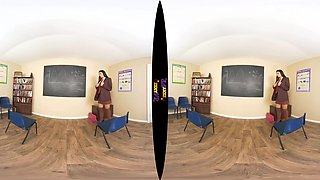 Teach Me; Solo Striptease Student Teacher Uniform Teen Fit Big Natural Tits