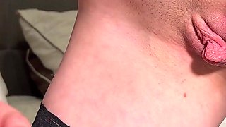My Cuck in Flat Chastity Watches Me Take Real BBC