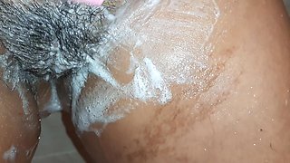 I Shave My Hairy Pussy and Moan - Lesbian-illusion