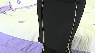 Busty Asian MILF Amyka Lee Tries Out Her New Dildo