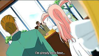 Tongue kissing clip with randy belle from Hentai PD