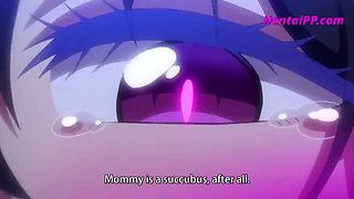 Wild Brunette Stepmom Gives Hardcore Blowjob - Anime Sex