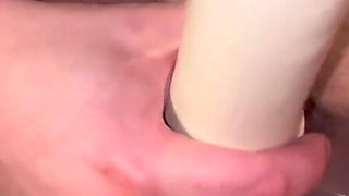 Tits Bondage, Clamps with Weight, 100 Ass Paddle, Double Dildo and Vibrator Orgasm