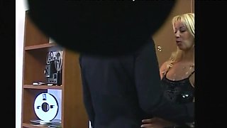 Milf Gets Fucked And Cummed On Feet And Tits By Two Big Cocks In A Casting