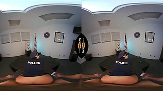 Angela White arrests you: Big Tits, Big Ass  Blonde VR Porn