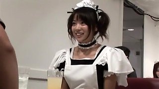 Hottest Japanese slut in Incredible Public, Maid JAV movie