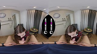 Rebeka Ruby Schoolgirl After School Sucks Penis Virtual Reality - FeelMeVR