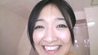 Horny Chinese sucker with a hairy pussy
