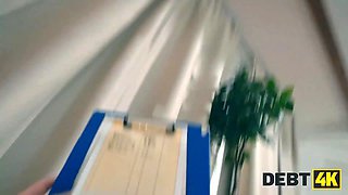 Russian teen gets punished with anal and pussy in debt bondage