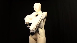 Naughty Asian milf Julia solo masturbation close up