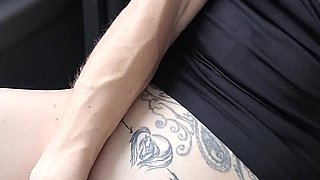 Public Agent: Sexy Tattoo Girl Dogging and Squirting in the Countryside