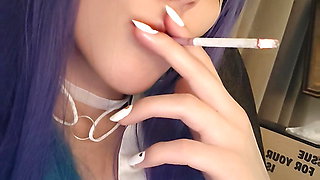 Anime Girl smoking just for yoUwU (ask me for full vid)