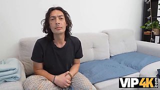 Vip4k. innocent dark haired Vanessa Alessia is losing her virginity