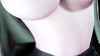 3D Big Boobs Horny Slut Cheating with Old Big Cock