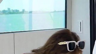 Jin and her friends take a boat ride and she fucks the captain