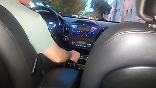 MILF in Stockings and High Heels Seduces a Taxi Driver