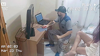 I couldn't resist and had sex with a net technician!