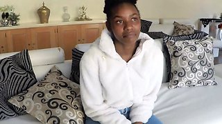 Big ass African babe enjoys rough sex