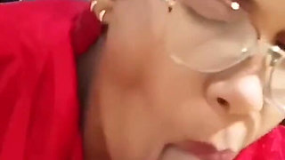 Sucking My Stepbrother's Cock Doggy Style, on My Knees and Standing Until All the Milk Comes Out