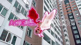Fucked a Slut and Filled her Legs with Cum - AngelDemonHub