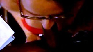 Black Cock-Loving Secretary Interracial Cheating Blowjob