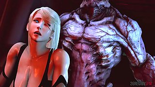 Samus Aran fuck monster