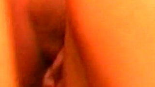 Amateur brunette fucked on the bed by long dick