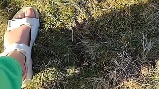 Caught Stroking in Public... She Helped Me Finish