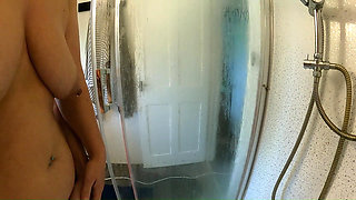 Kinky Couple Curvy Big Ass - Morning Shower Sex POV