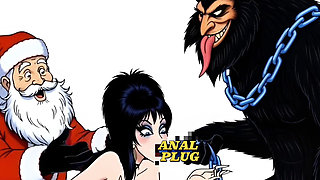 Krampus Stuffed a Butt Plug Into Elvira, the Mistress of Darkness' Ass, and Brought Her to Orgasm. a Christmas Porn Story