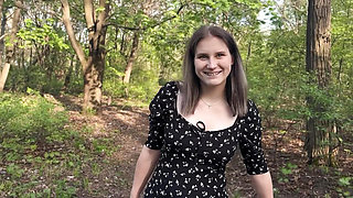 Risky masturbation in a park via video call