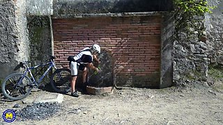 These Old And Young Lesbians Get Wet And Wild During A Bike Ride - MatureNl