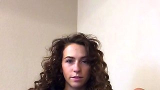 Amateur striptease and Solo masturbation